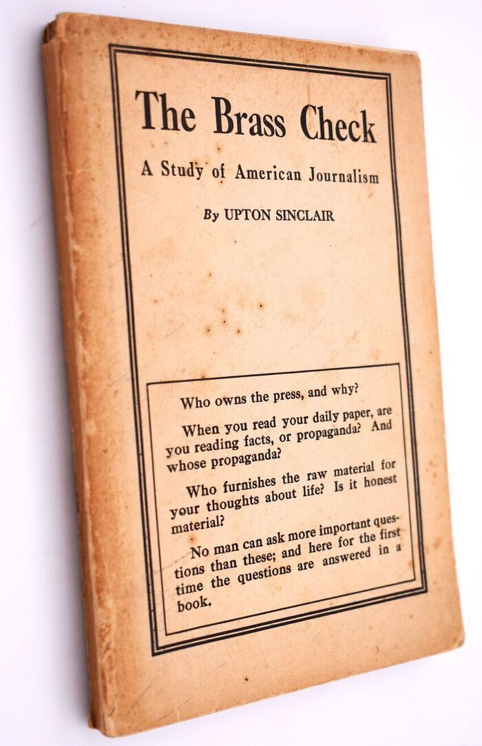THE BRASS CHECK A Study Of American Journalism Image