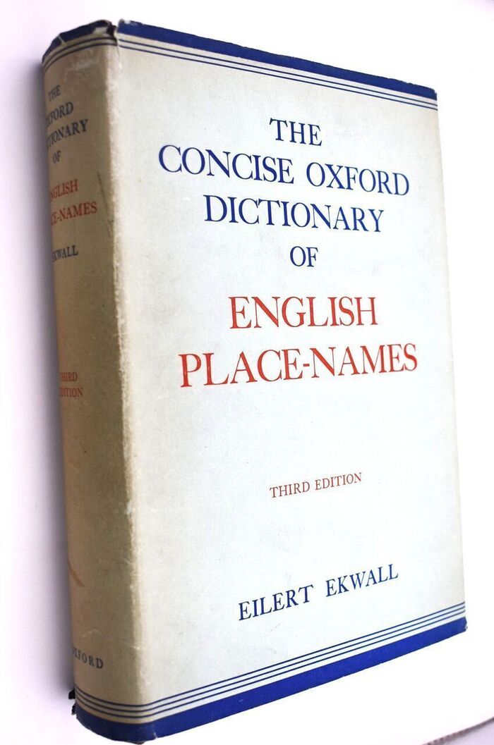 The Concise Oxford Dictionary Of English Place Names [+ MSS Letter] Image