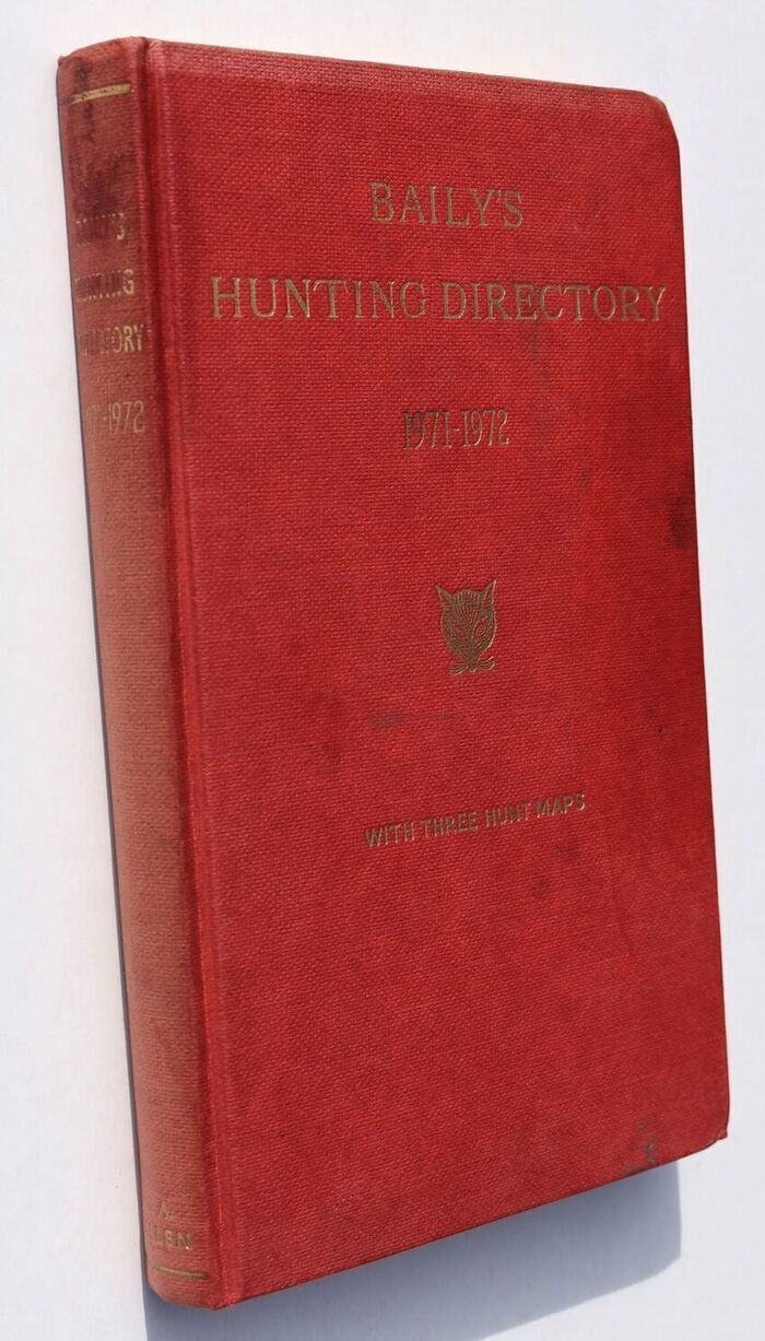 BAILY'S HUNTING DIRECTORY 1971-72 Image