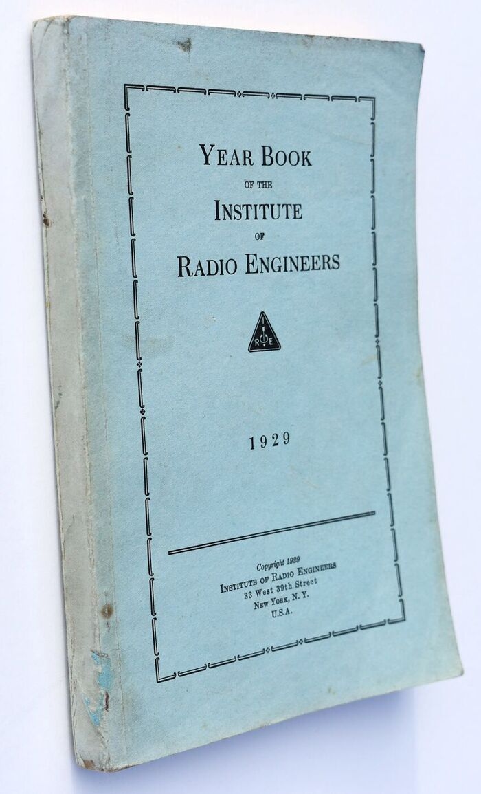 Year Book Of The Institute Of Radio Engineers 1929 Image
