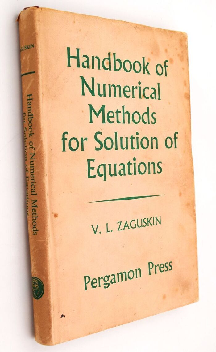 Handbook Of Numerical Methods For The Solution Of Algebraic And Transcendental Equations Image