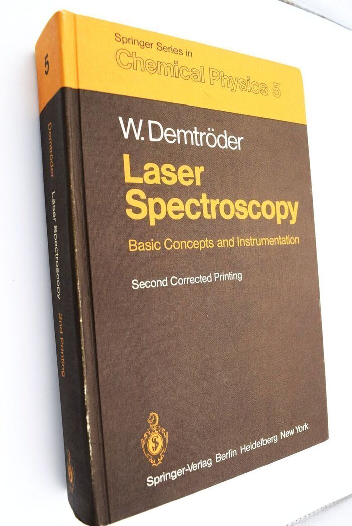 LASER SPECTROSCOPY Basic Concepts And Instrumentation  Image