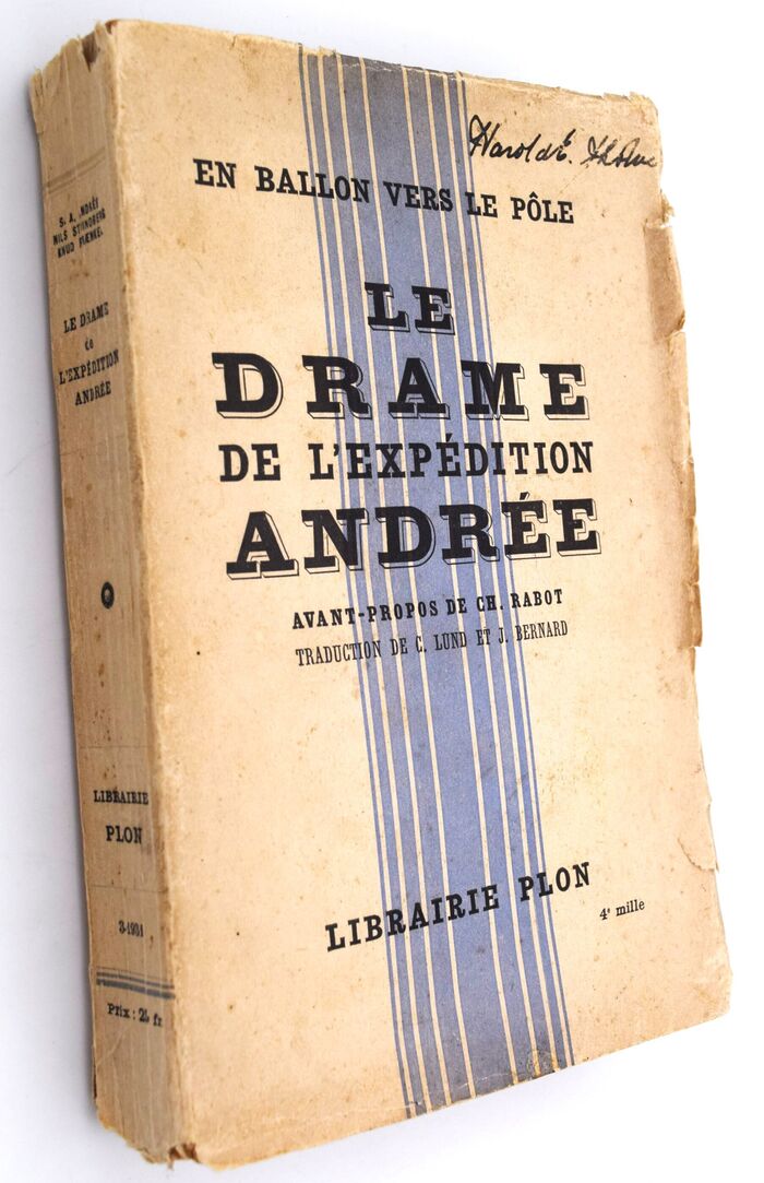 EN BALLON VERS LE PÔLE Le Drame De L'Expédition Andrée D'Aprčs Les Notes Et Documents Retrouvés Ŕ L'ile Blanche Image