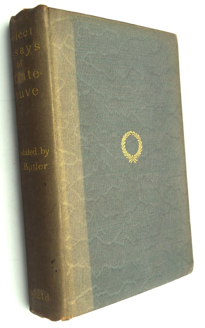 SELECT ESSAYS OF SAINTE-BEUVE Chiefly Bearing On English Literature Image