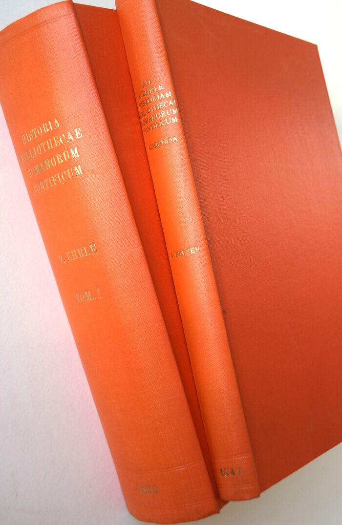 Historia Bibliothecae Romanorum Pontificum tum Bonifatianae tum Avenionensis / Addenda et Emendanda [Two Volumes] Image