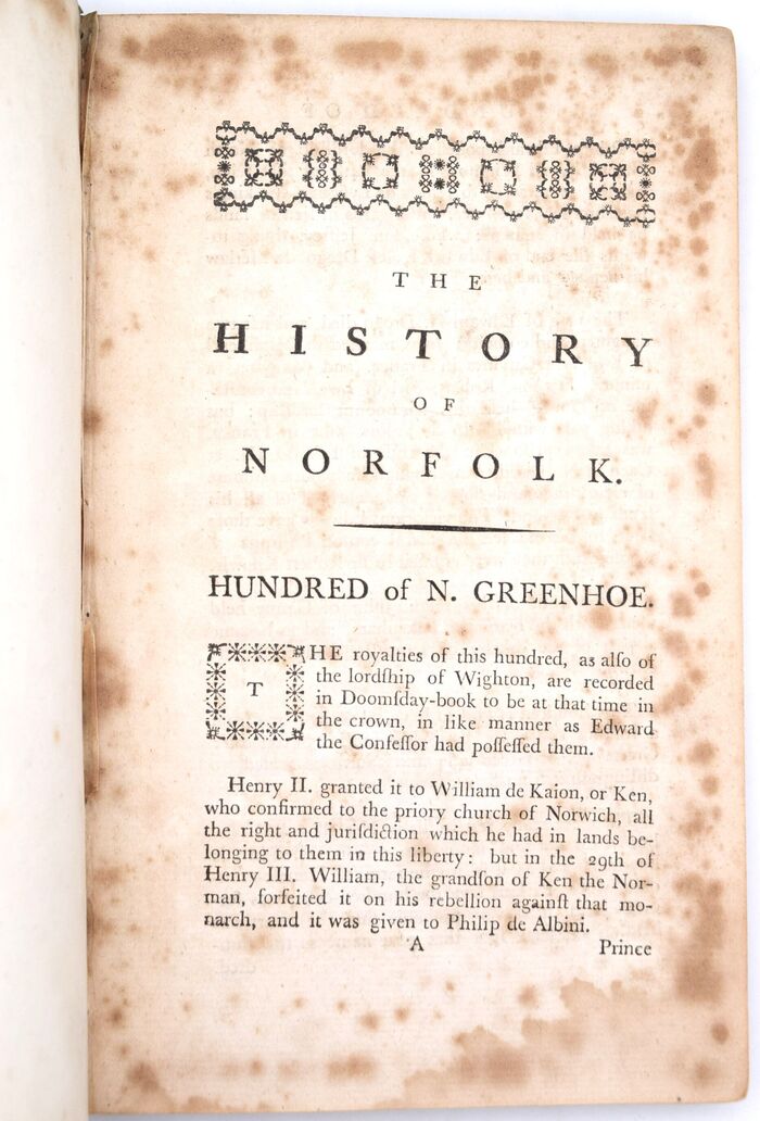 History And Antiquities Of The County Of Norfolk: The Hundred Of North Greenhoe Image