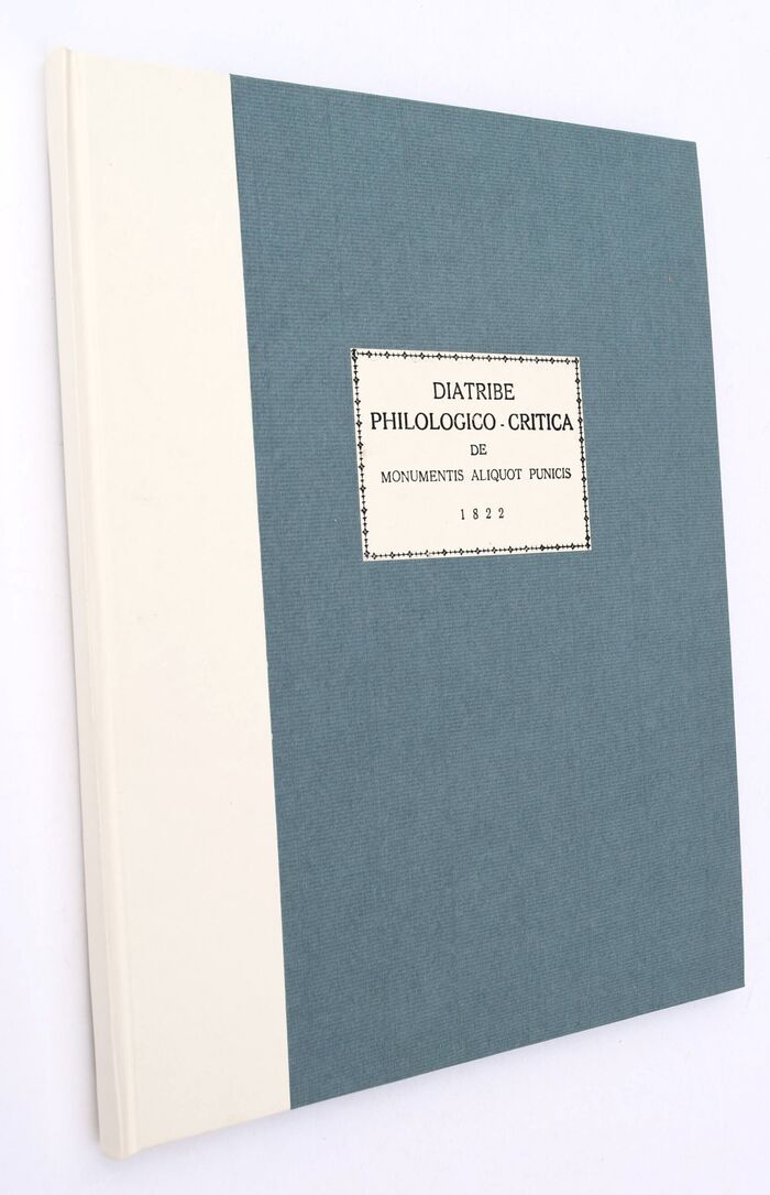 DIATRIBE PHILOLOGICO-CRITICA, Aliquot Monumentorum Punicorum, Nuper In Africa Repertorum, Interpretationem Exhibens Image