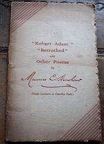 Robert Adam, Betrothed and Other Poems