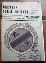 BREWERS' GUILD JOURNAL March 1965 Vol.51 No.605