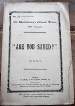 St. Bartholomew's Church Tracts - Are You Saved?