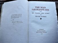 THE MAN SHAKESPEARE And His Tragic Life Story [SIGNED SPECIAL EDITION]