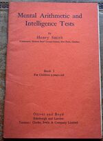 Mental Arithmetic And Intelligence Tests