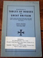 Raphael's Tables Of Houses Of Great Britain