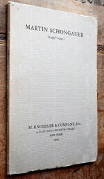 MARTIN SCHONGAUER (1445? - 1491)