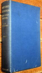 Robert Louis Stevenson Man And Writer A Critical Biography [Vol 1]