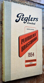 Peglers Limited Catalogue Plumbers' Brasswork 1954