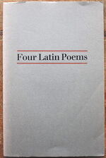Four Latin Poems