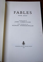 Fables From Aesop [SIGNED]