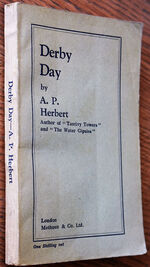 DERBY DAY A Comic Opera In Three Acts