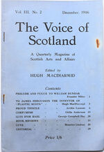 THE VOICE OF SCOTLAND A Quarterly Magazine Of Scottish Arts And Affairs Vol.III No.2 December 1946