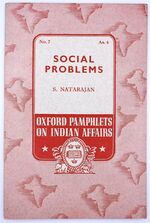 Social Problems [Oxford Pamphlets On Indian Affairs No.7]