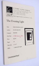The Evening Light [Uncorrected Proof]