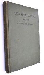 CUDDESDON COLLEGE 1854-1904 A Record And Memorial