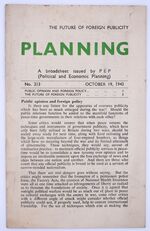 Planning - The Future Of Foreign Publicity