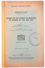 Report On The Export Of Mangoes To Europe In 1932 And 1933