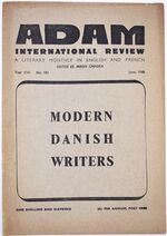 Adam International Review - Modern Danish Writers - June 1948