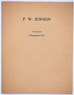 P W JEWSON Verses And A Biographical Note