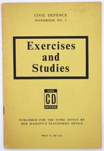 CIVIL DEFENCE HANDBOOK No.3 Exercises And Studies Additional Image