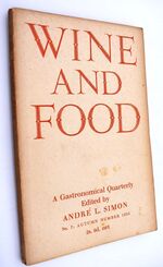 WINE AND FOOD A Gastronomical Quarterly No. 7 Autumn 1935