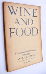 WINE AND FOOD A Gastronomical Quarterly No.10 Summer1936