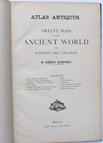 ATLAS ANTIQUUS Twelve Maps Of The Ancient World For Schools And Colleges