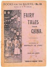 Fairy Tales From China [Books For The Bairns No.52]
