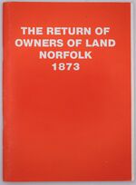 The Return Of Owners Of Land Norfolk 1873