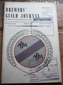 BREWERS' GUILD JOURNAL March 1967 Vol.53 No.629