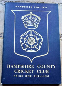 Hampshire County Cricket Club Illustrated Handbook 1950 [1951]