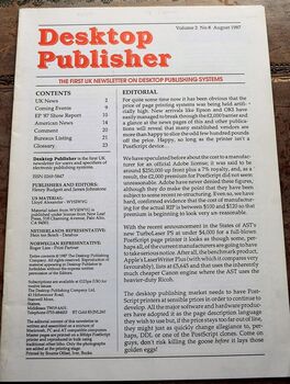 Desktop Publisher volume 2 no.8 August 1987