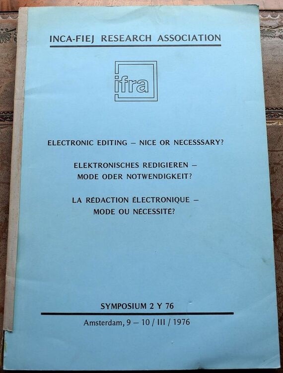Electronic Editing - Nice Or Necessary?