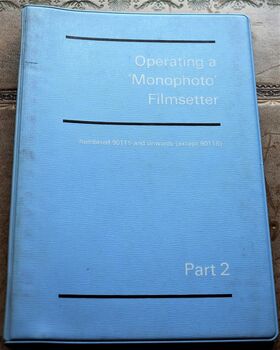 Operating A 'Monophoto' Filmsetter Part 2