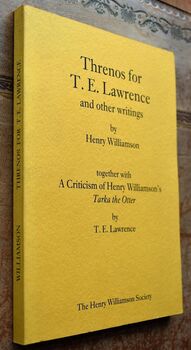 Threnos for T.E.Lawrence and Other Writings