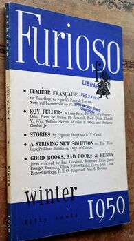 FURIOSO Winter 1950 [Volume V Number 1]