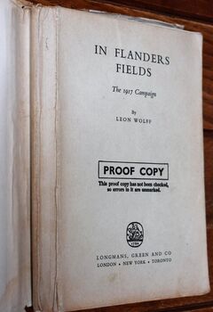 IN FLANDERS FIELDS The 1917 Campaign [Proof Copy]