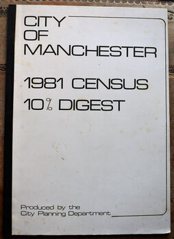 City Of Manchester 1981 Census 10% Digest