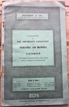 Catalogue Of The Important Collection Of Engravings And Drawings Of London