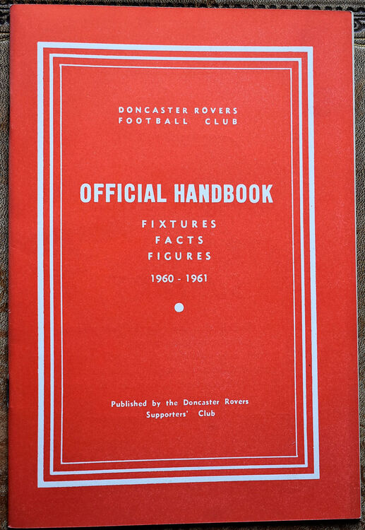 Doncaster Rovers Football Club Official Handbook 1960-1961