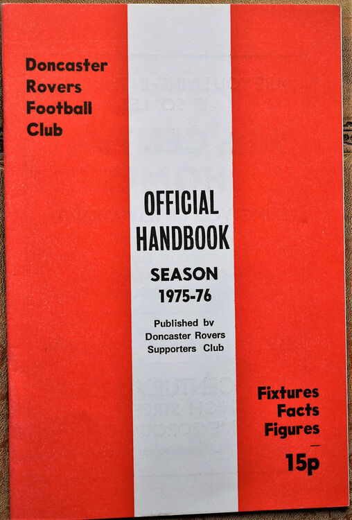 Doncaster Rovers Football Club Official Handbook 1975-76