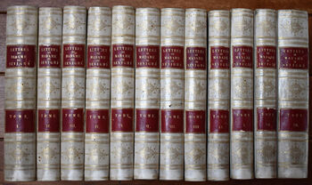 LETTRES DE MADAME DE SÉVIGNÉ, de sa famille, et de ses amis; Édition ornée de vingt-cinq portraits desinés par devéria,  augmentée de plusieurs lettres inédites, des cent cinq lettres publiées en 1814 par Klostermann. [12 volumes]
